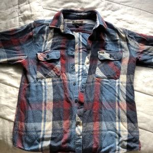 Brixton blue white and magenta flannel